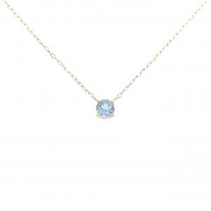 K18YG アクアマリン ネックレス 0.24CT