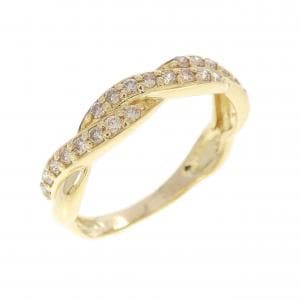 K18YG ダイヤモンド リング 0.20CT