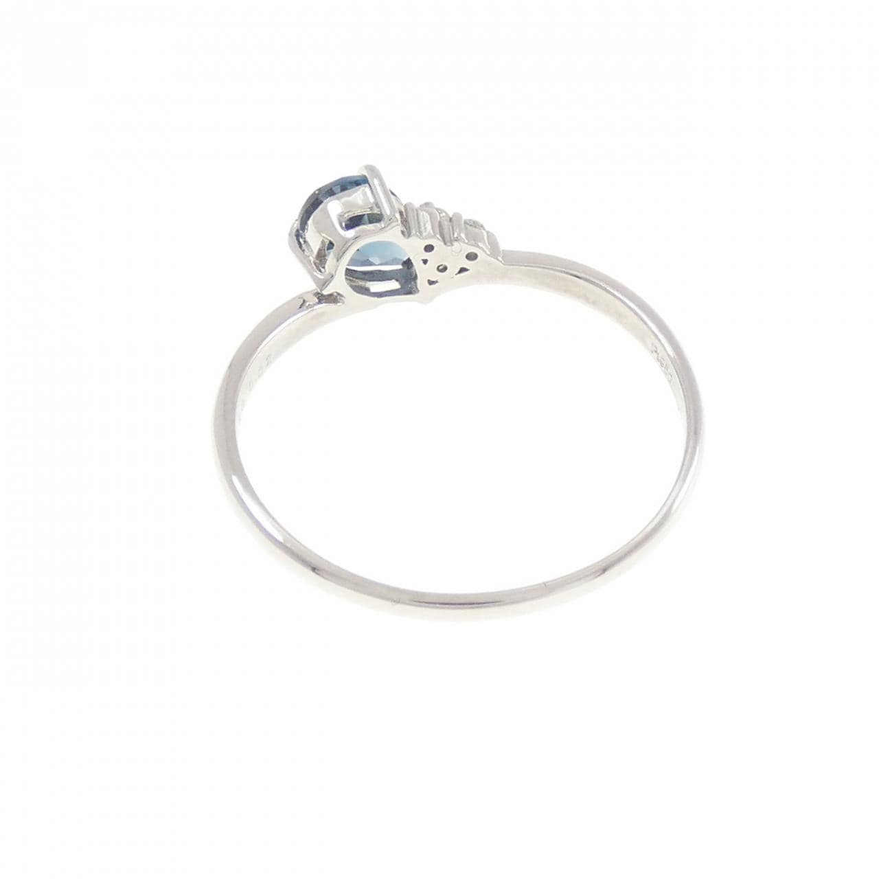 PT950 ブルートパーズ リング 0.50CT