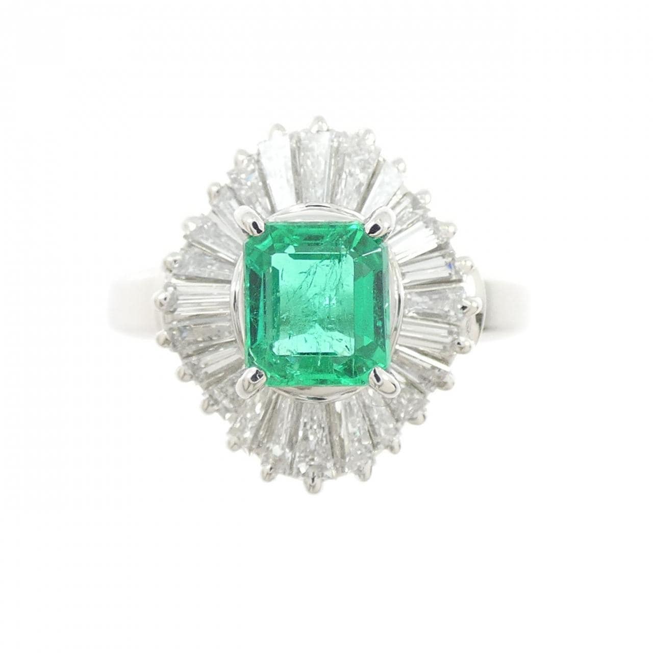 PT900 エメラルド リング 0.75CT