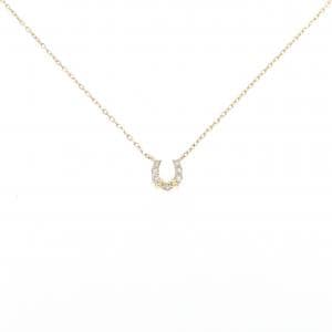 アガット ホースシュー ダイヤモンド ネックレス 0.05CT