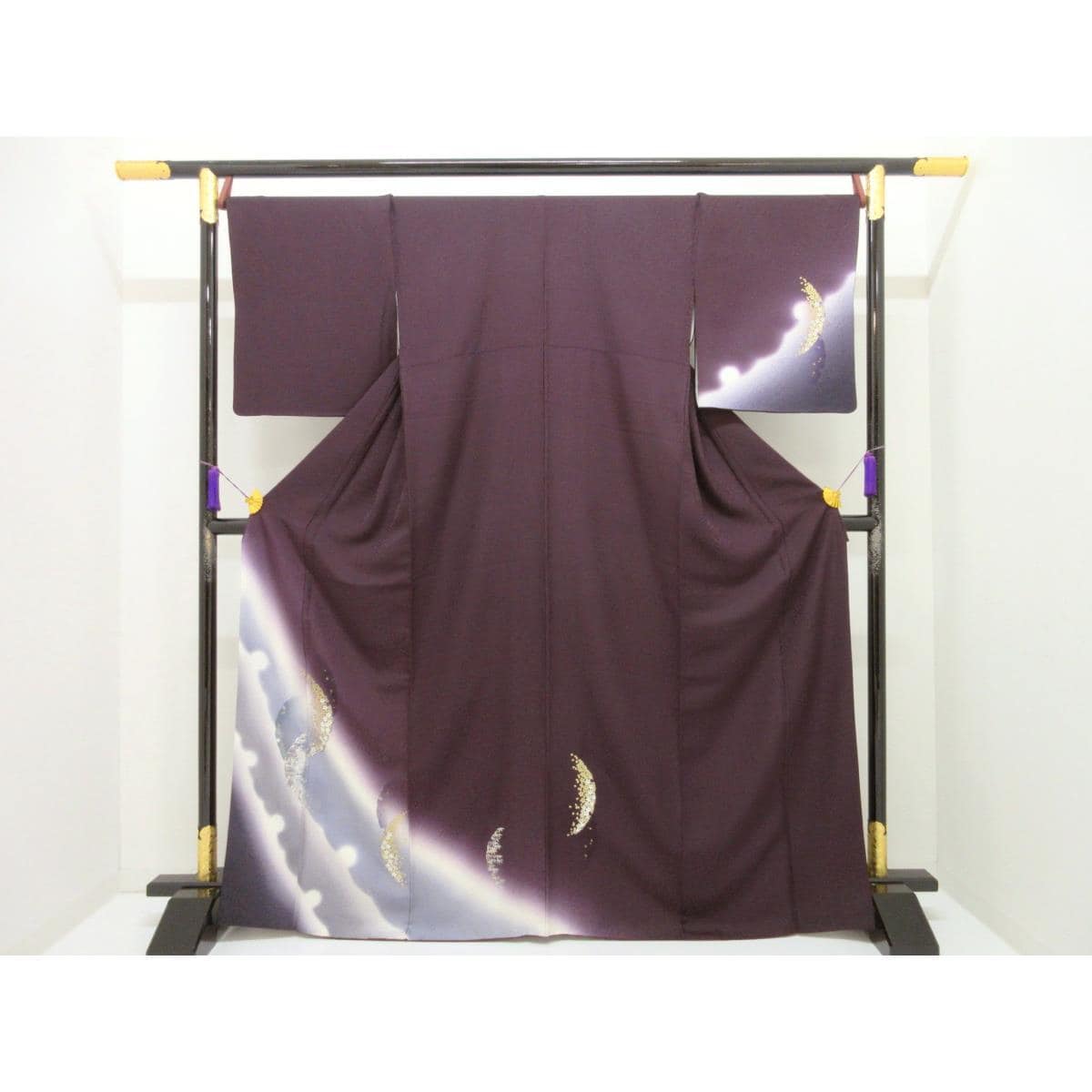 訪問着　友禅金彩加工　ボカシ染