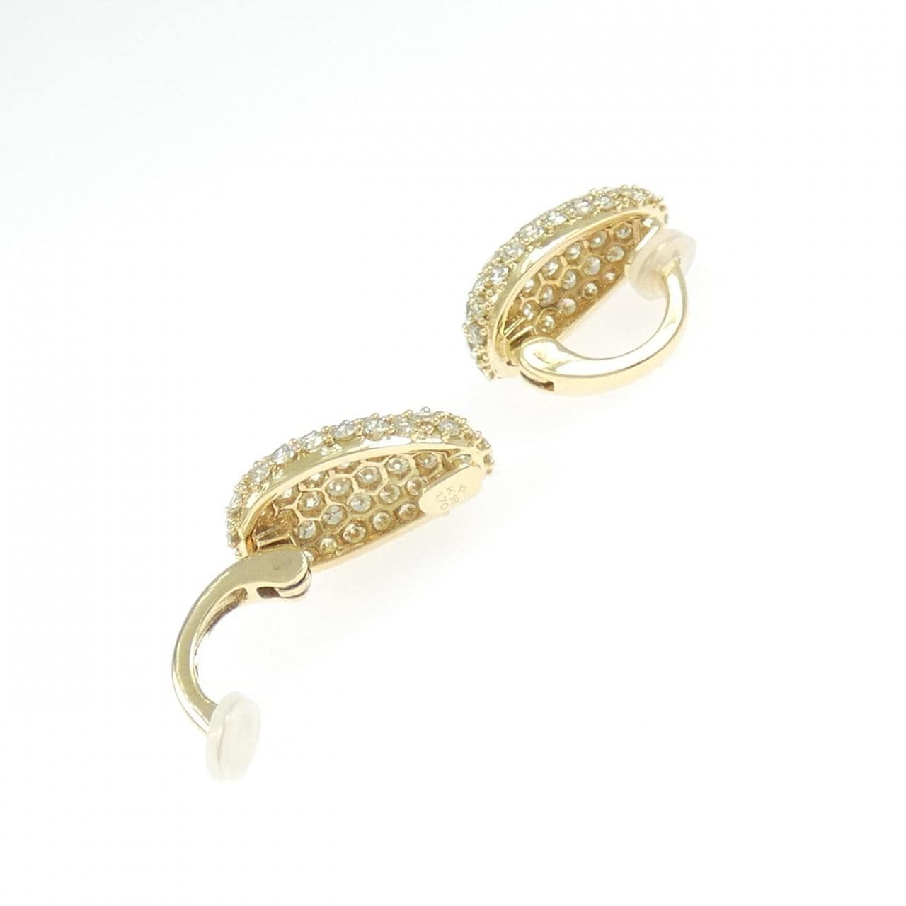 K18YG Diamond Earrings 3.40CT