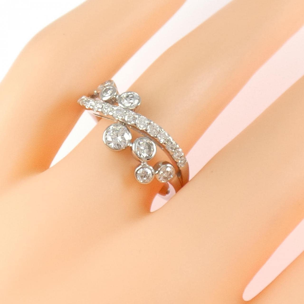 PT900 ダイヤモンド リング 0.80CT