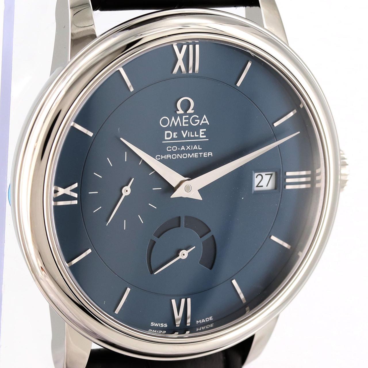【新品】オメガ デ･ヴィル プレステージパワーリザーブ 424.13.40.21.03.001 SS 自動巻