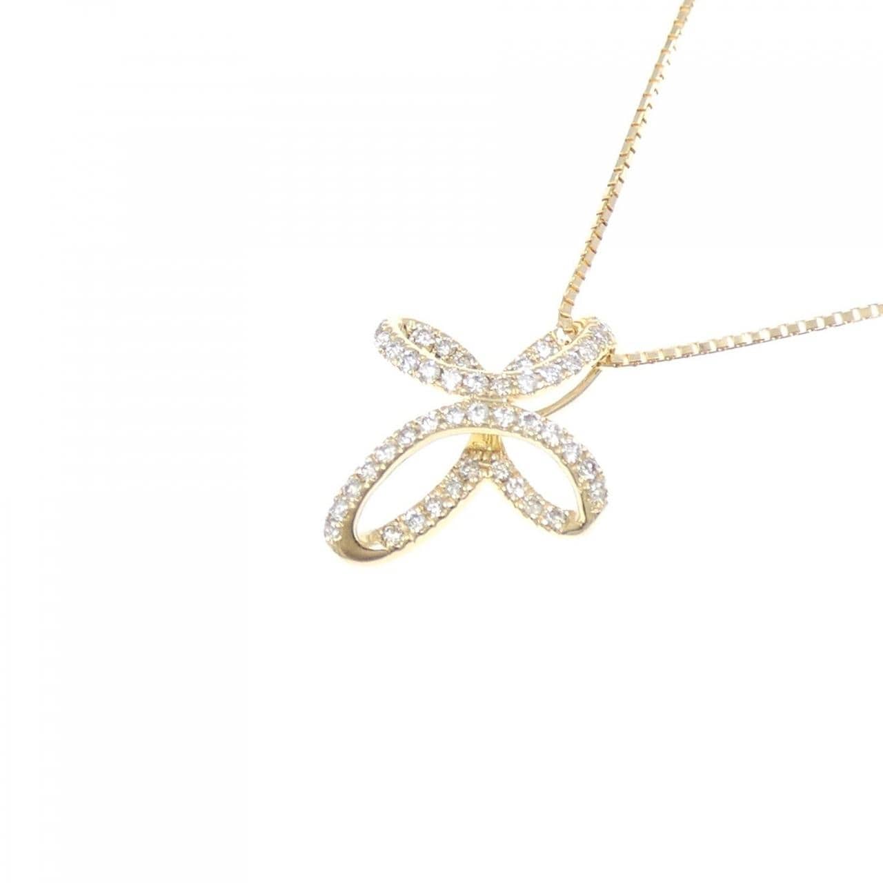 K18YG ダイヤモンド ネックレス 0.17CT