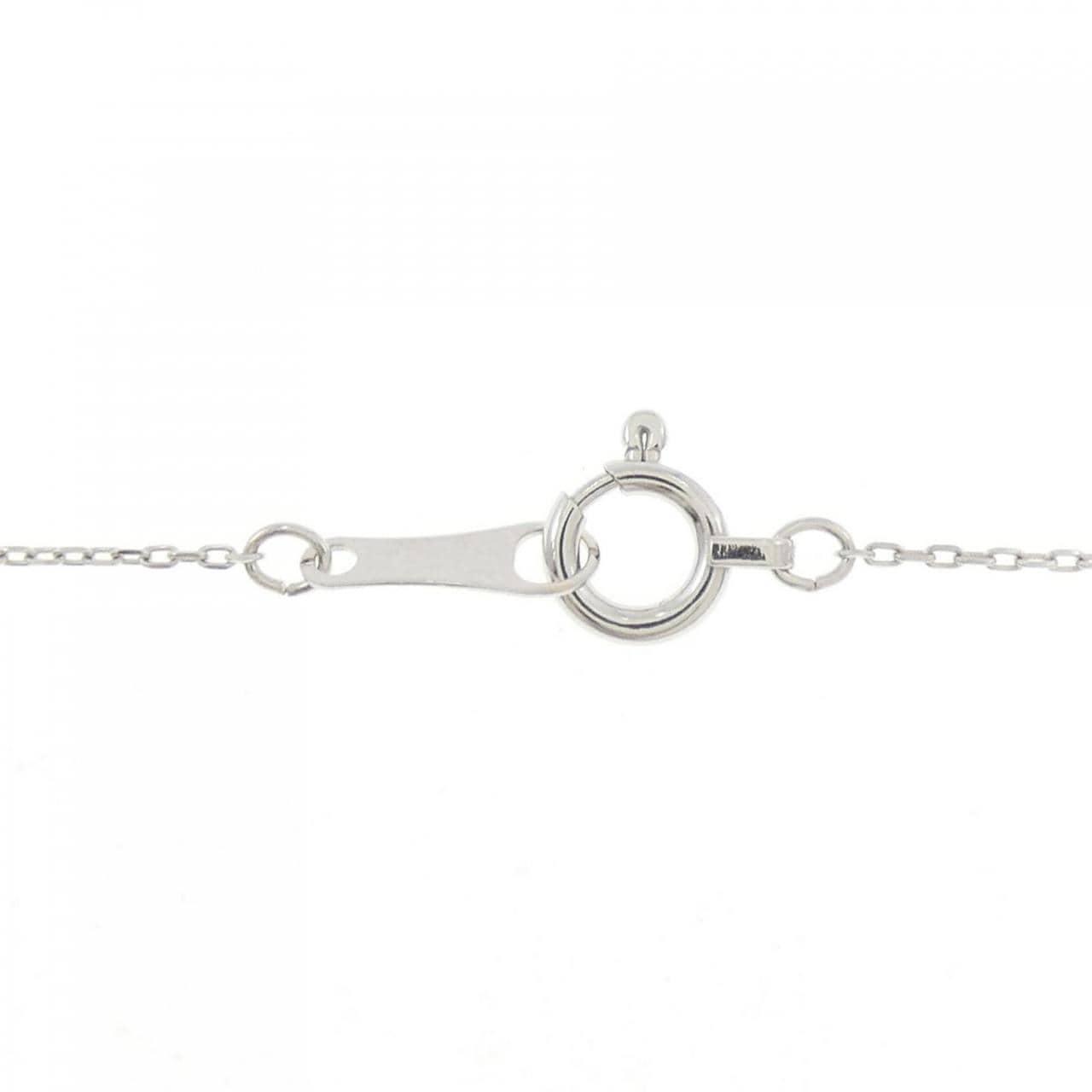 K18WG クロス ダイヤモンド ネックレス 0.20CT