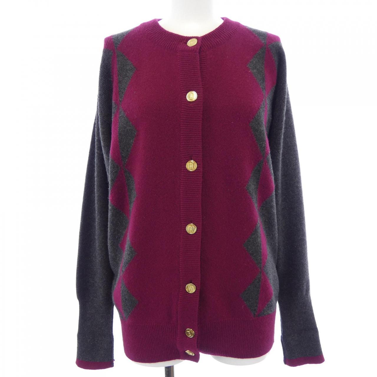 【ヴィンテージ】シャネル CHANEL MADE IN SCOTLAND バッグボタン カーディガン