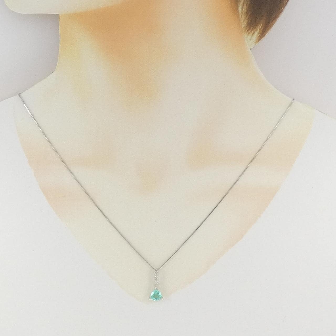 PT900/PT850 帕拉伊巴碧碧玺项链 0.72克拉