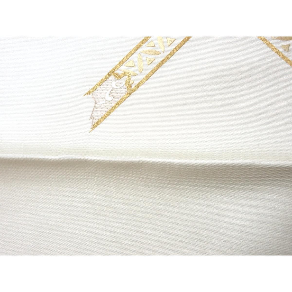 【未使用品】袋帯　引箔　刺繍加工