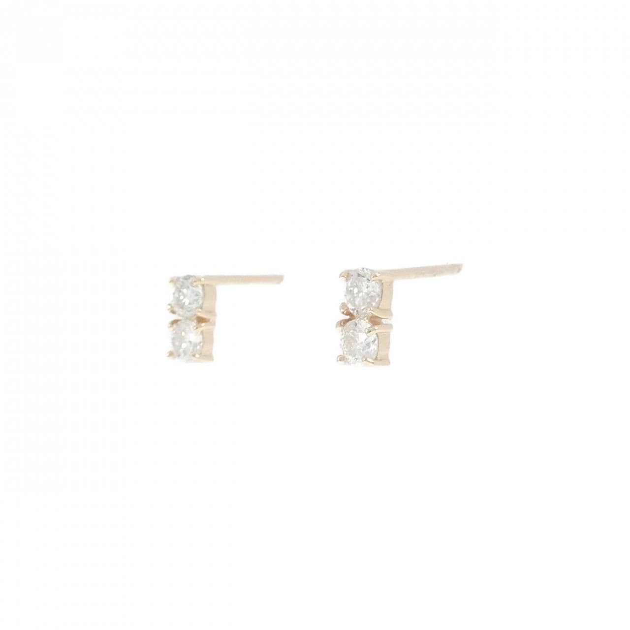 【リメイク】K10YG ダイヤモンド ピアス 0.30CT