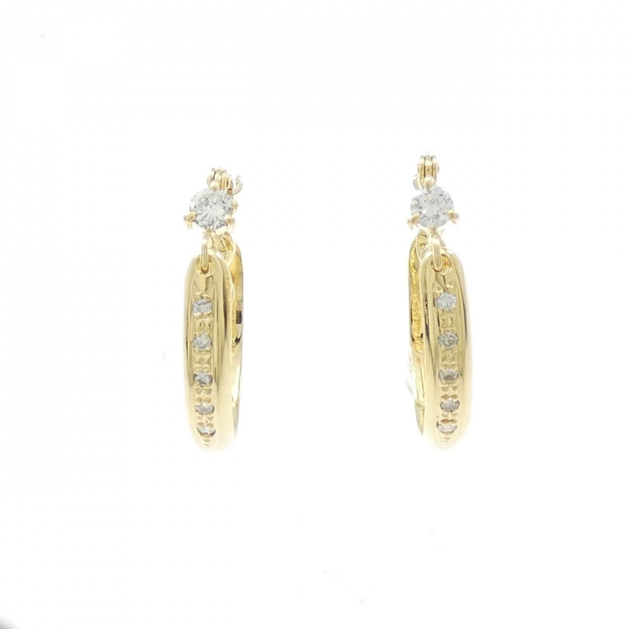 K18YG Diamond earrings 0.30CT