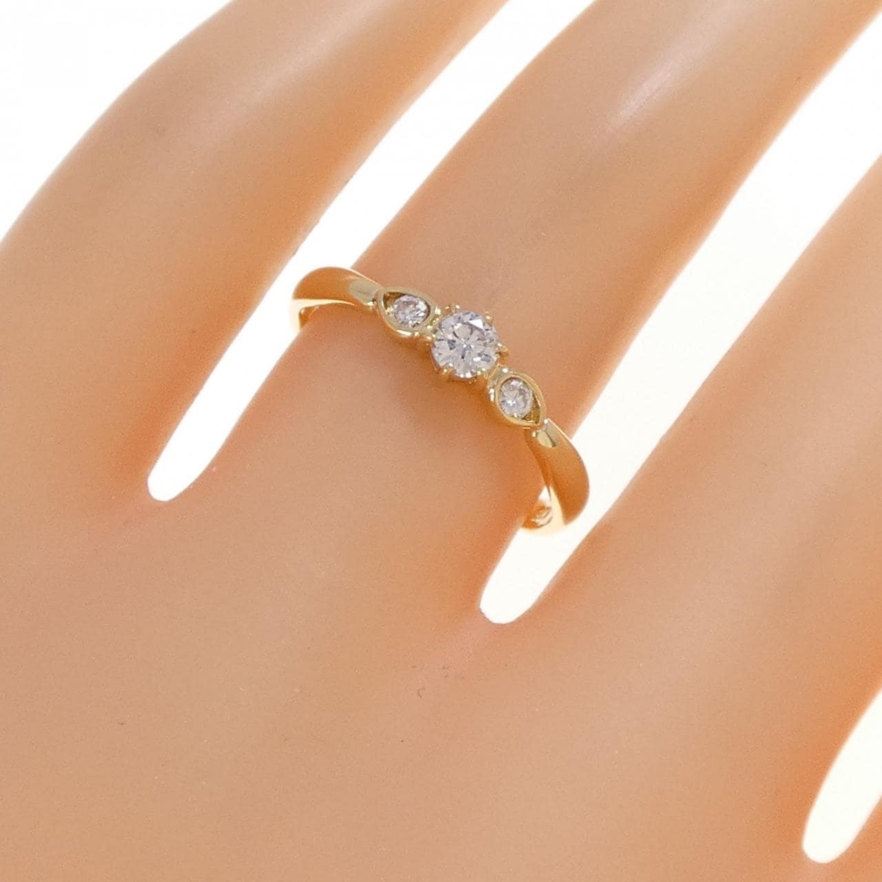 K18YG ダイヤモンド リング 0.20CT