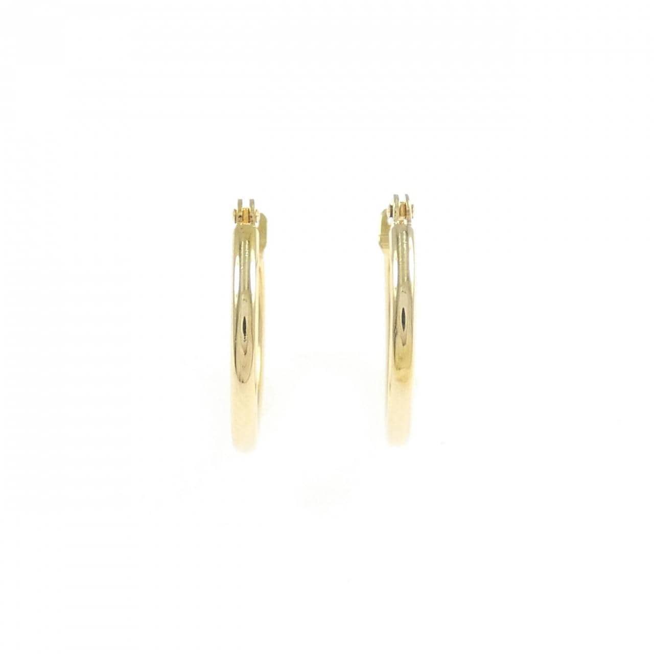 K18YG フープ ピアス