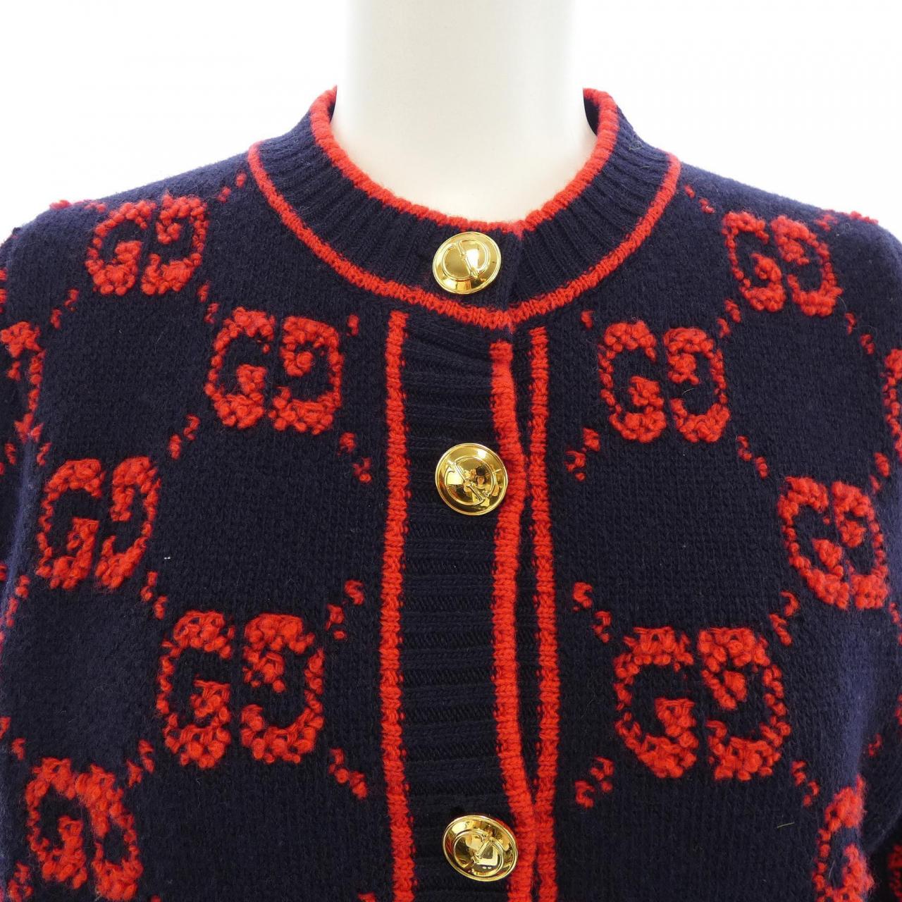 グッチ GUCCI GGウール ブークレ ジャカード 713300 XKCNA カーディガン