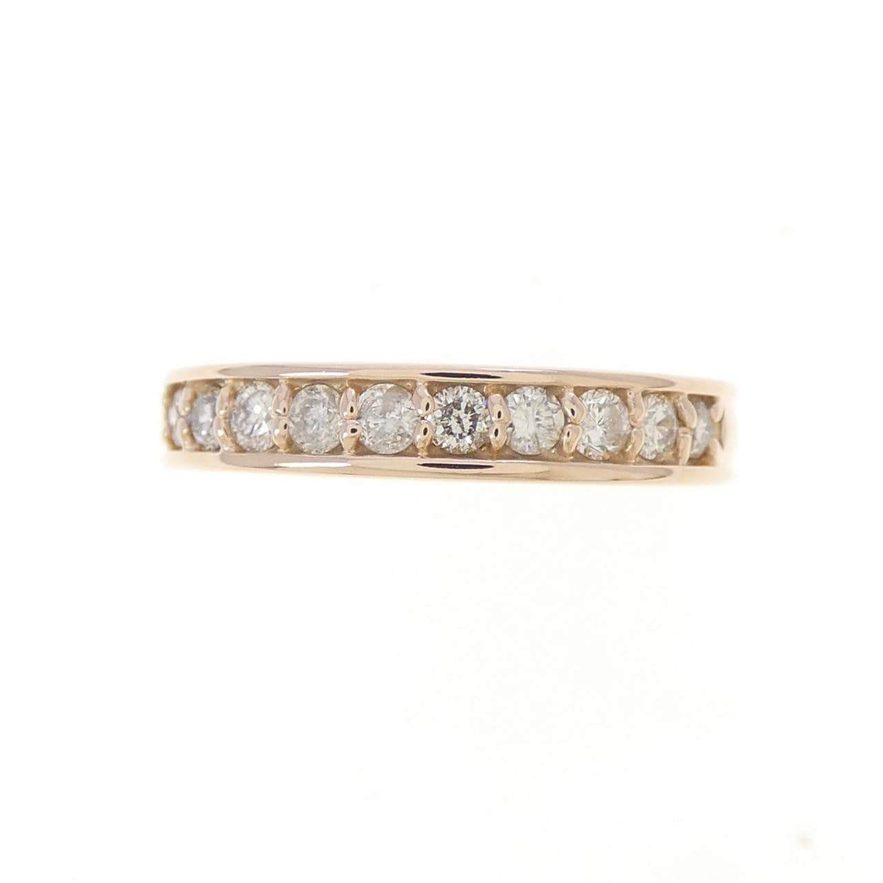 K18PG ハーフエタニティ ダイヤモンド リング 0.33CT