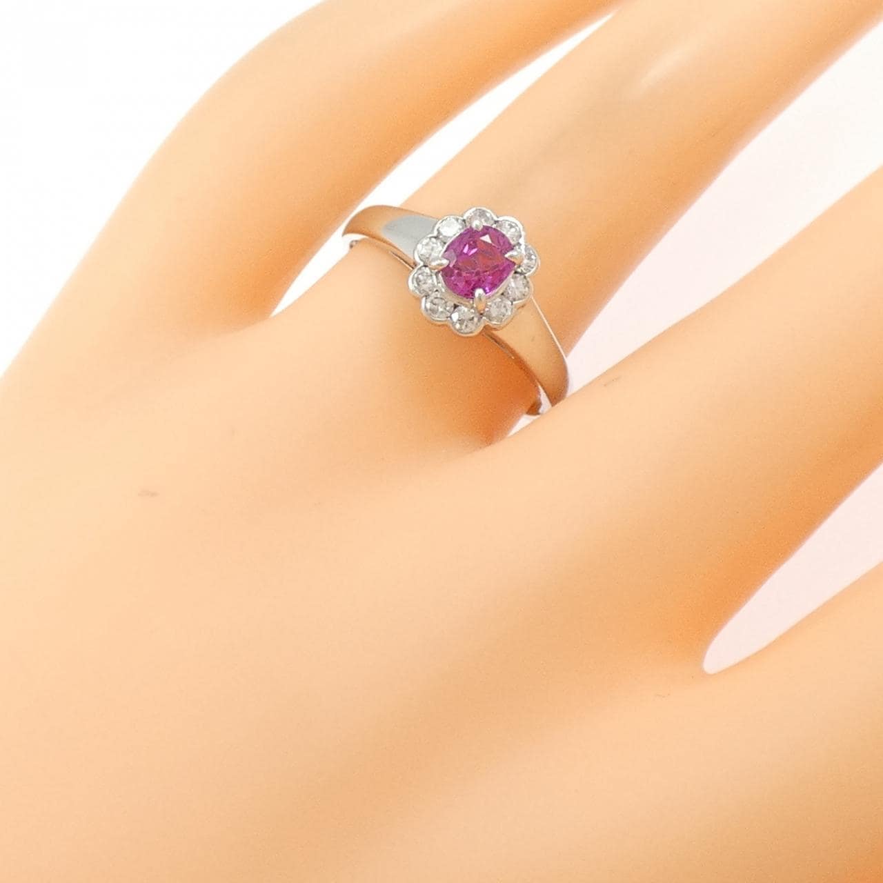 PT900 サファイヤ リング 0.57CT