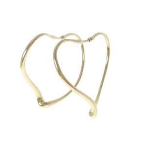 ティファニー オープンハート フープ ピアス
