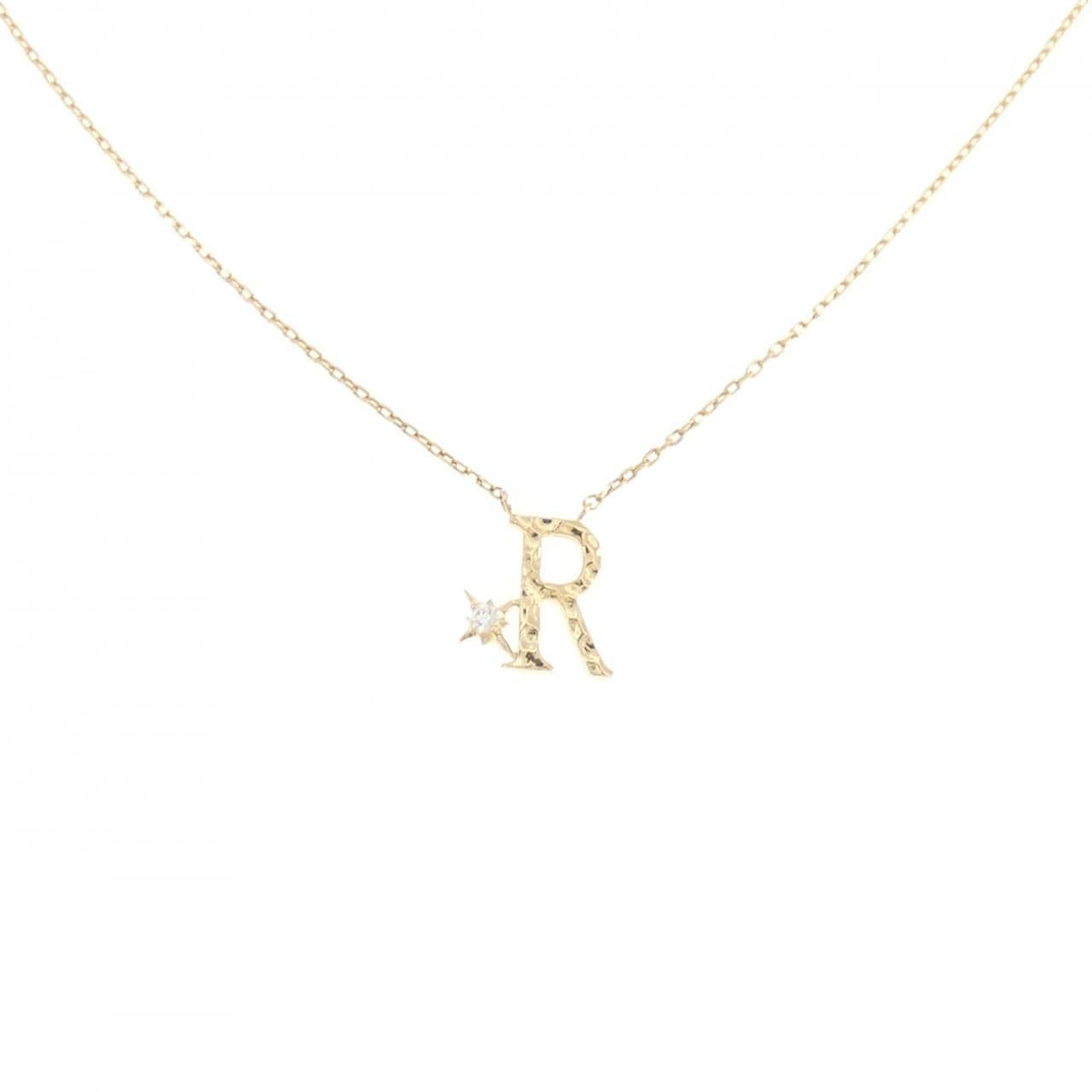 スタージュエリー イニシャル ネックレス 0.01CT