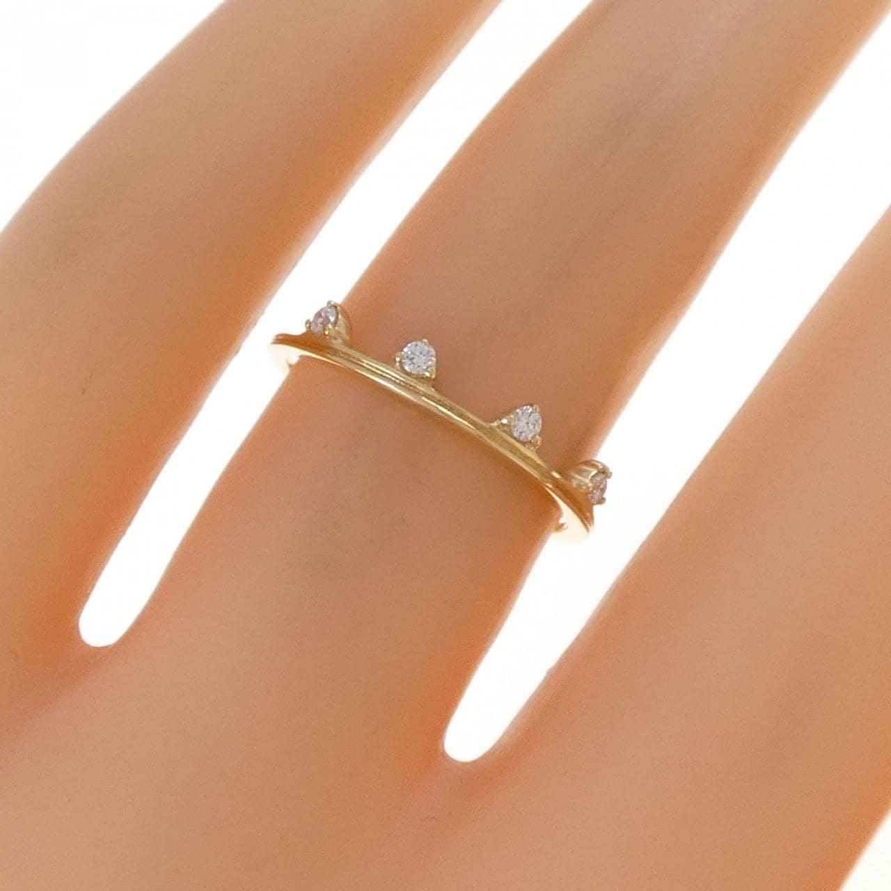 18KYG ダイヤモンド リング