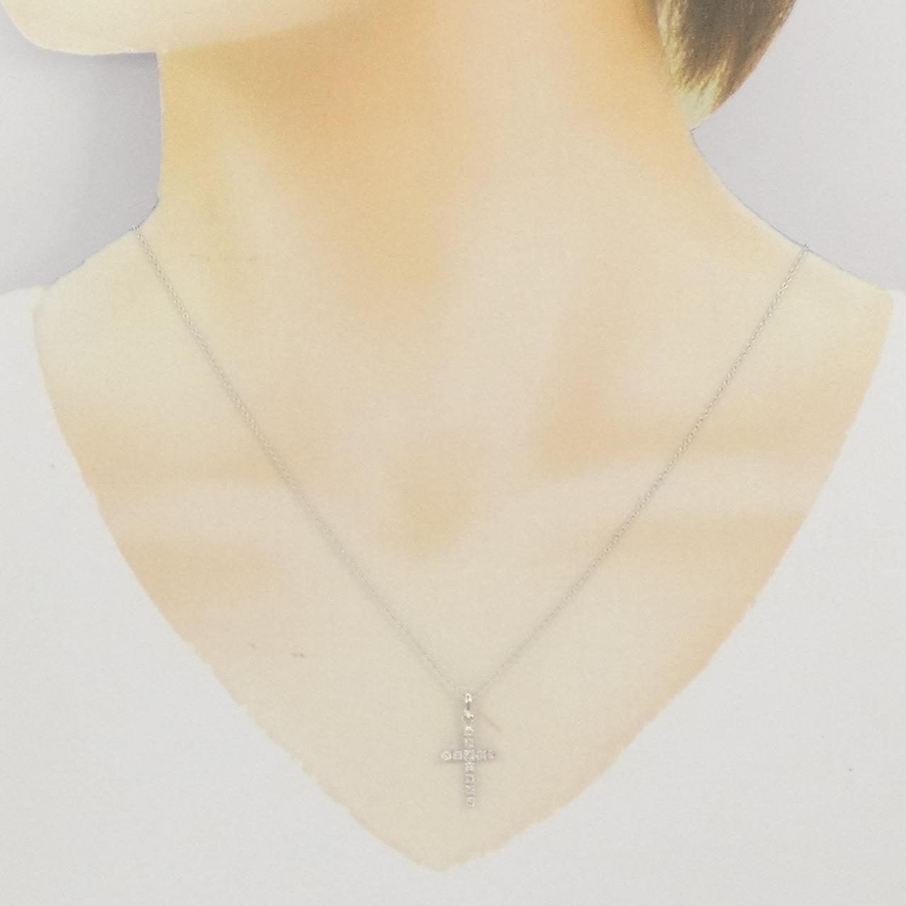 サマンサティアラ クロス ダイヤモンド ネックレス 0.22CT