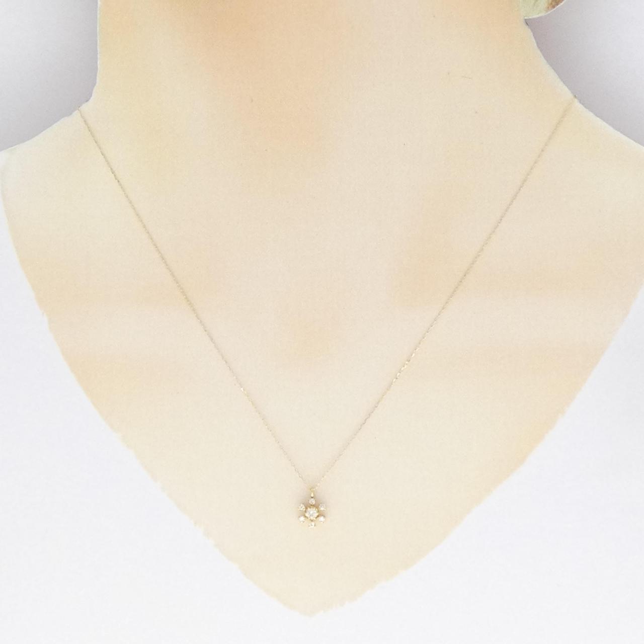 【新品】K18YG ダイヤモンド ネックレス 0.13CT