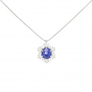 PT900/PT850 非加熱 サファイヤ ネックレス 3.68CT スリランカ産