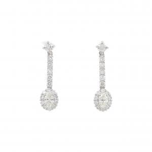 【新品】PT900 ダイヤモンド ピアス 0.60CT