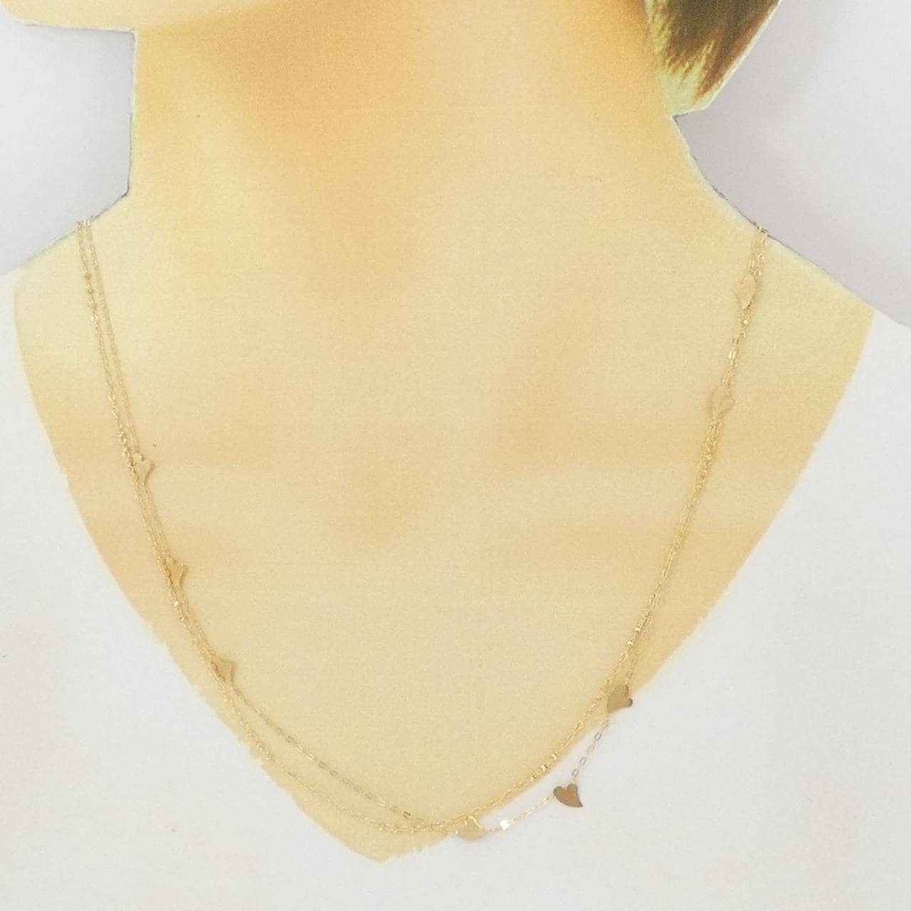 [BRAND NEW] K18YG heart necklace