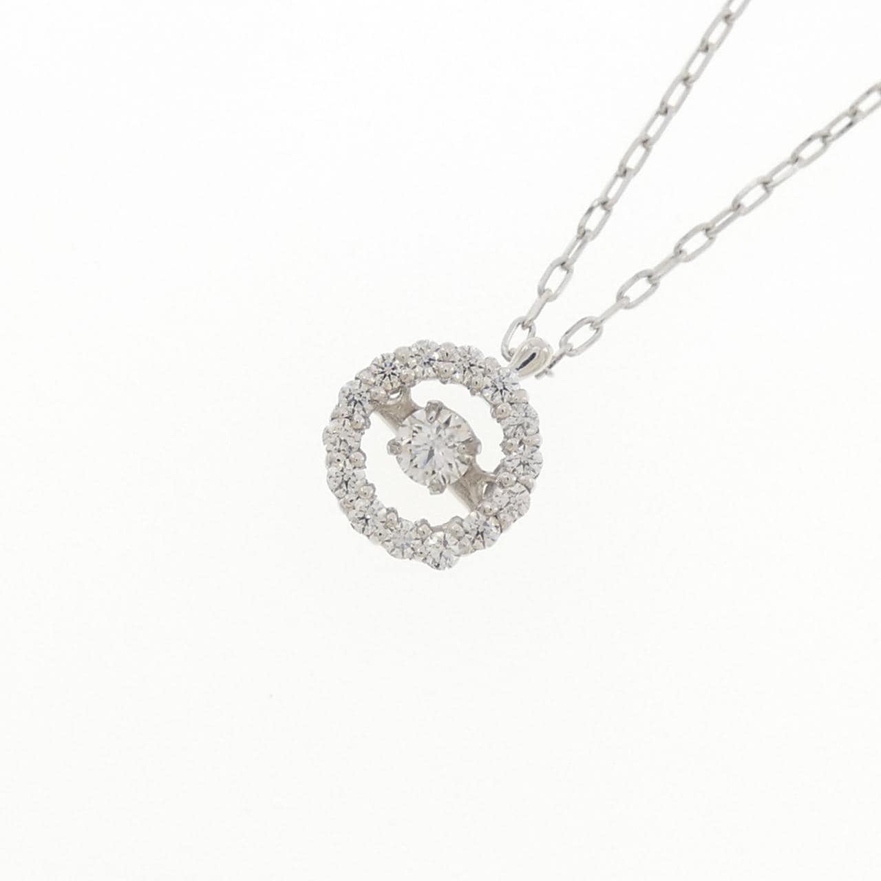 PT900/PT850 ダイヤモンド ネックレス 0.2CT