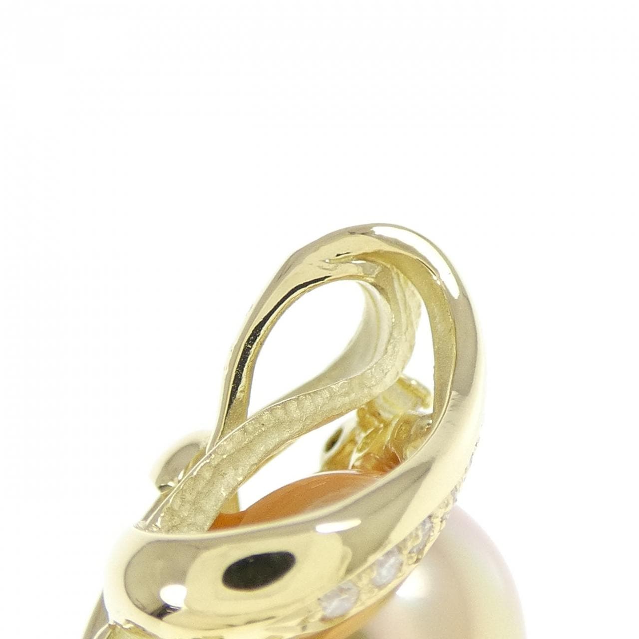 K18YG 白蝶パール ペンダント