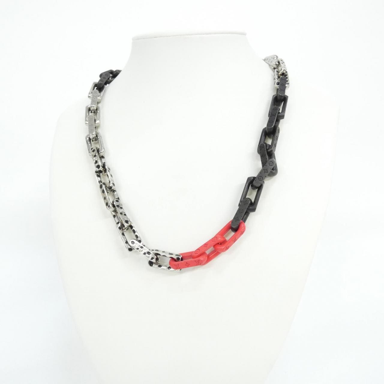 ルイヴィトン (LV X YK) コリエ モノグラム チェーン インフィニティ ドット M01087 ネックレス