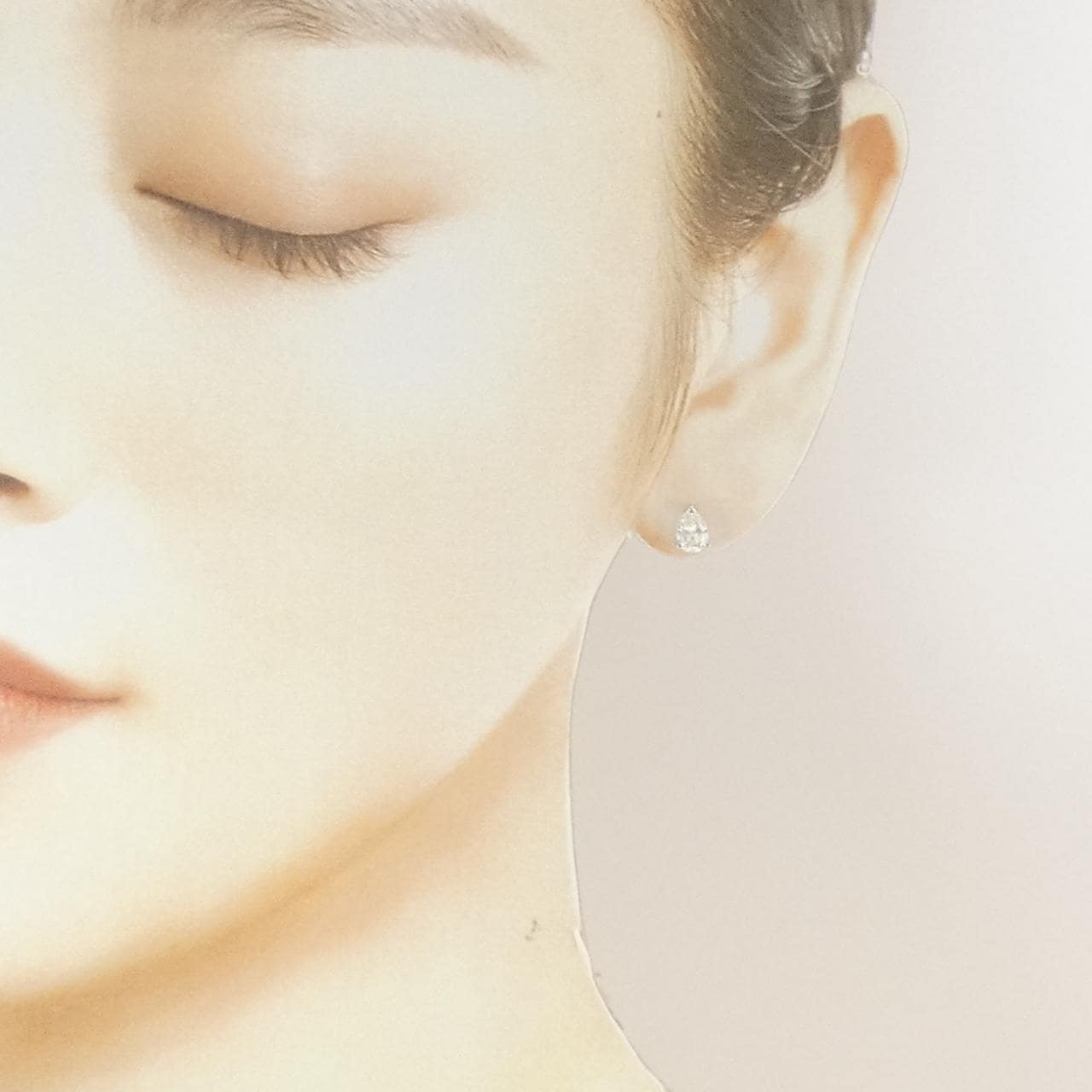 PT900 ダイヤモンド ピアス