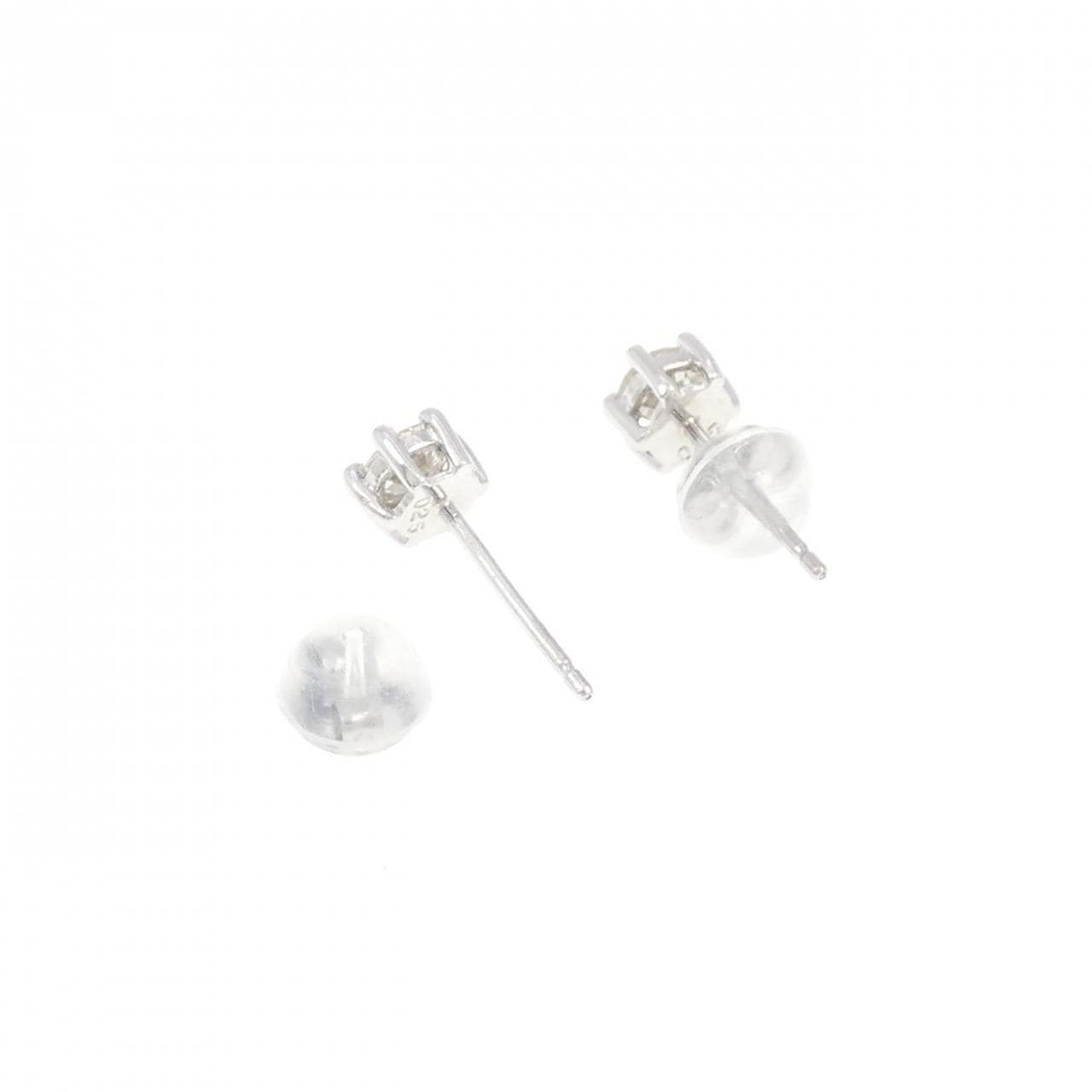 PT/PT900 ソリティア ダイヤモンド ピアス 0.50CT