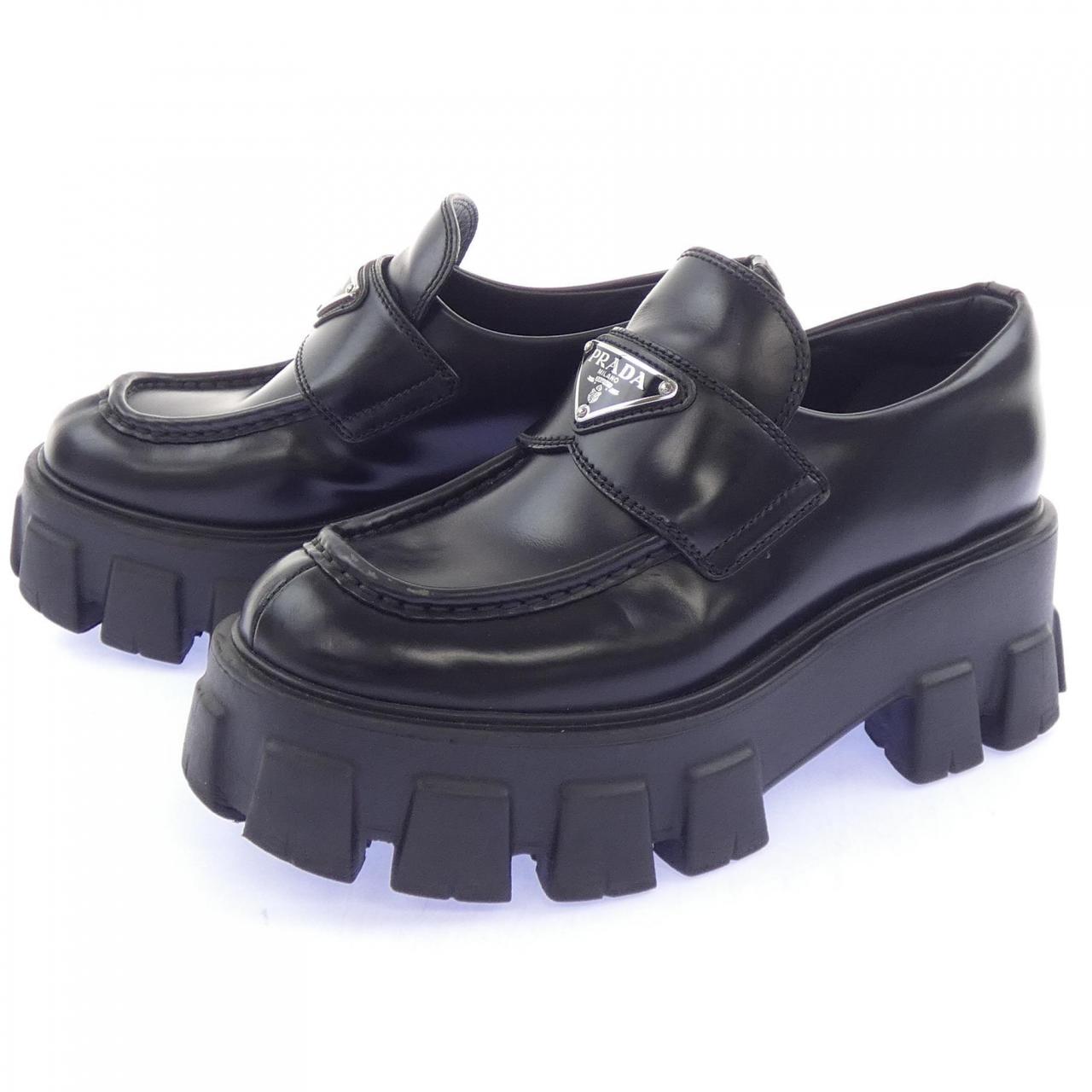プラダ PRADA モノリス ローファー トライアングルロゴ 1D649M シューズ