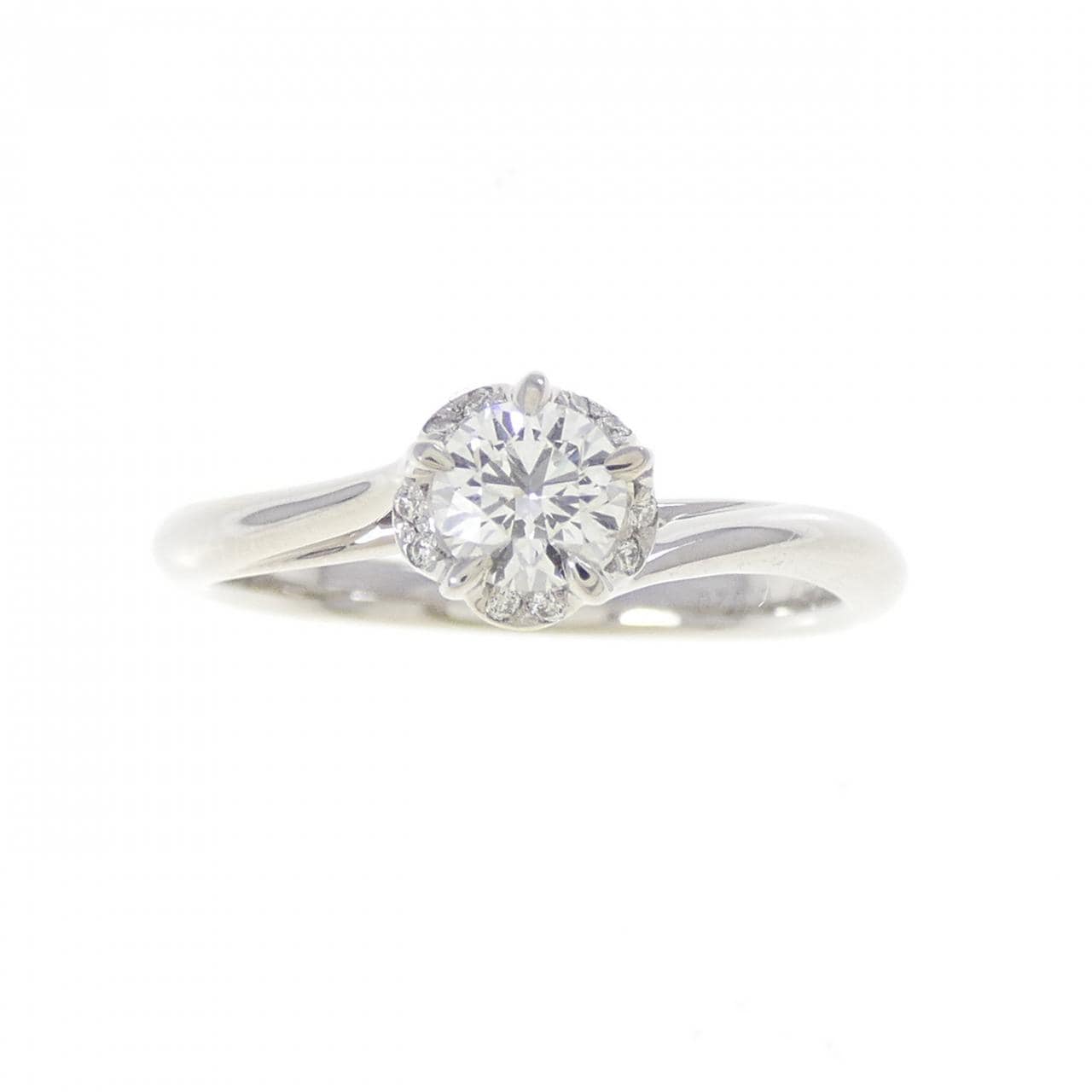 PT950 ダイヤモンド リング 0.267CT F VVS2 3EXT H＆C