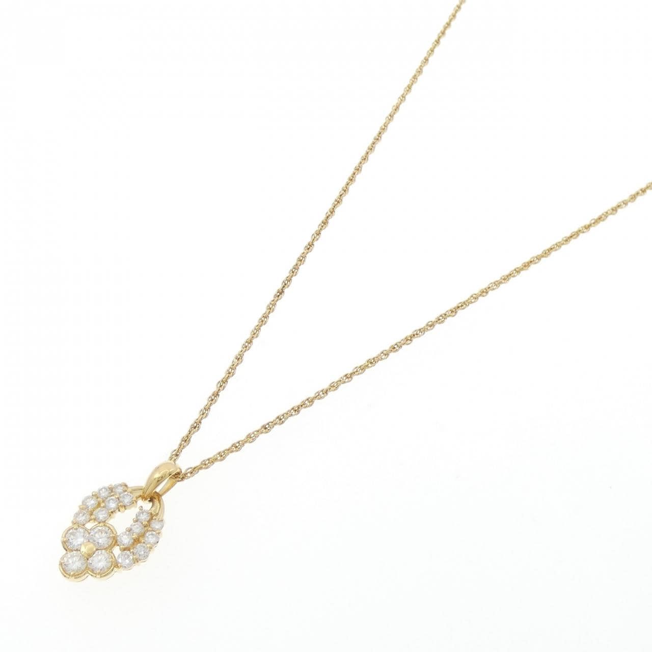 K18YG ダイヤモンド ネックレス 1.01CT