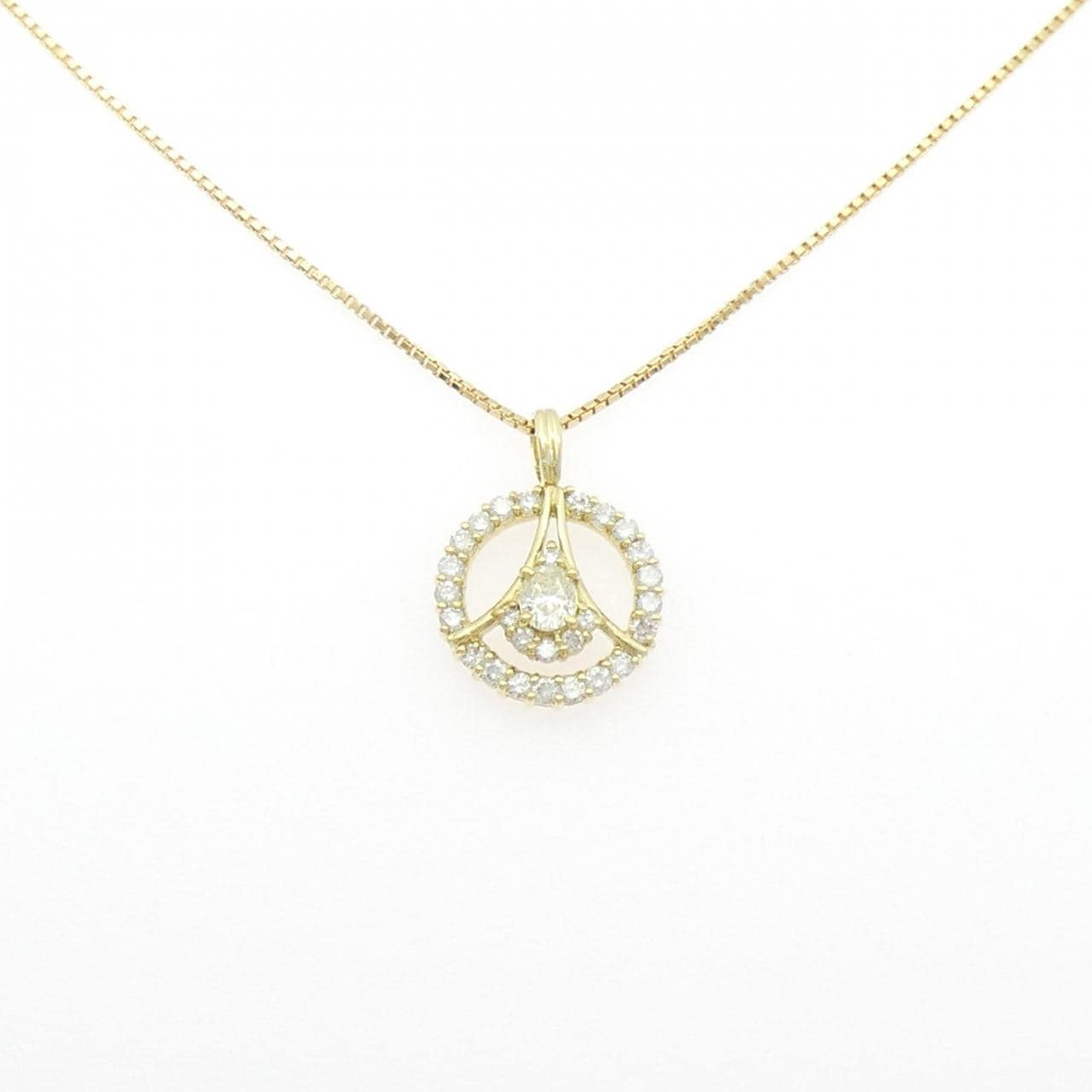 K18YG ダイヤモンド ネックレス 0.30CT