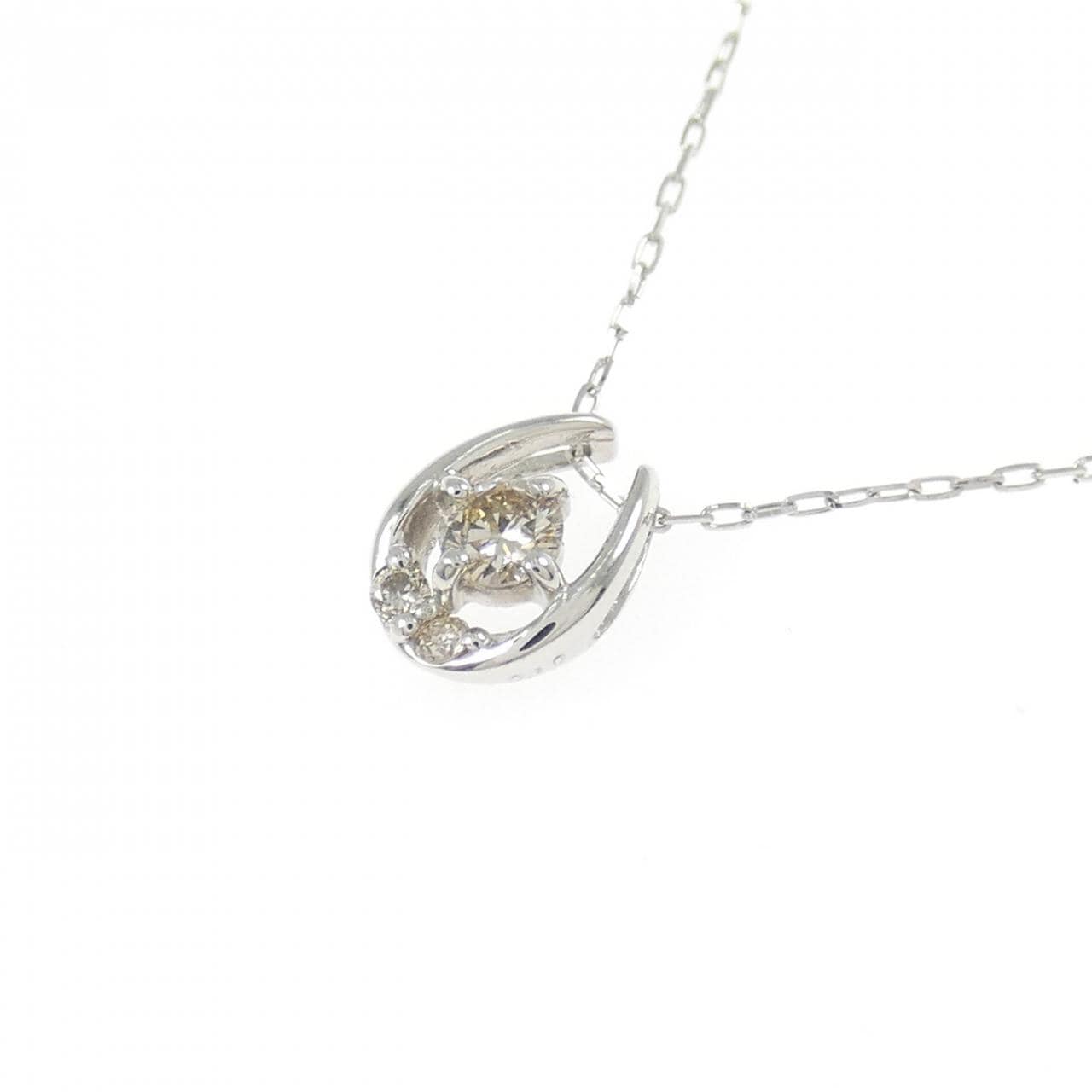PT900 ダイヤモンド ネックレス 0.10CT