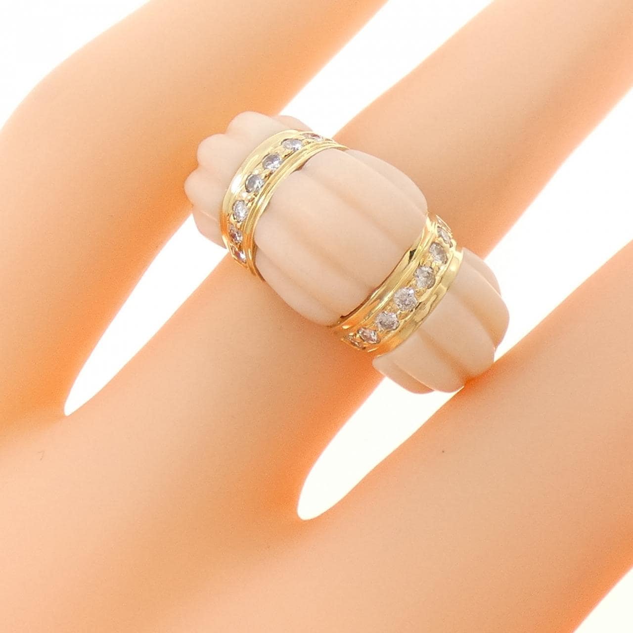 K18YG サンゴ リング