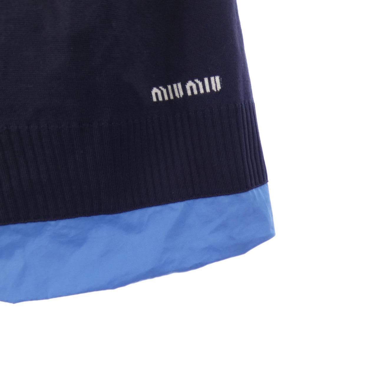 ミュウミュウ MIU MIU KNIT AND POPLIN MG2318 SOOO 15Q9 スカート