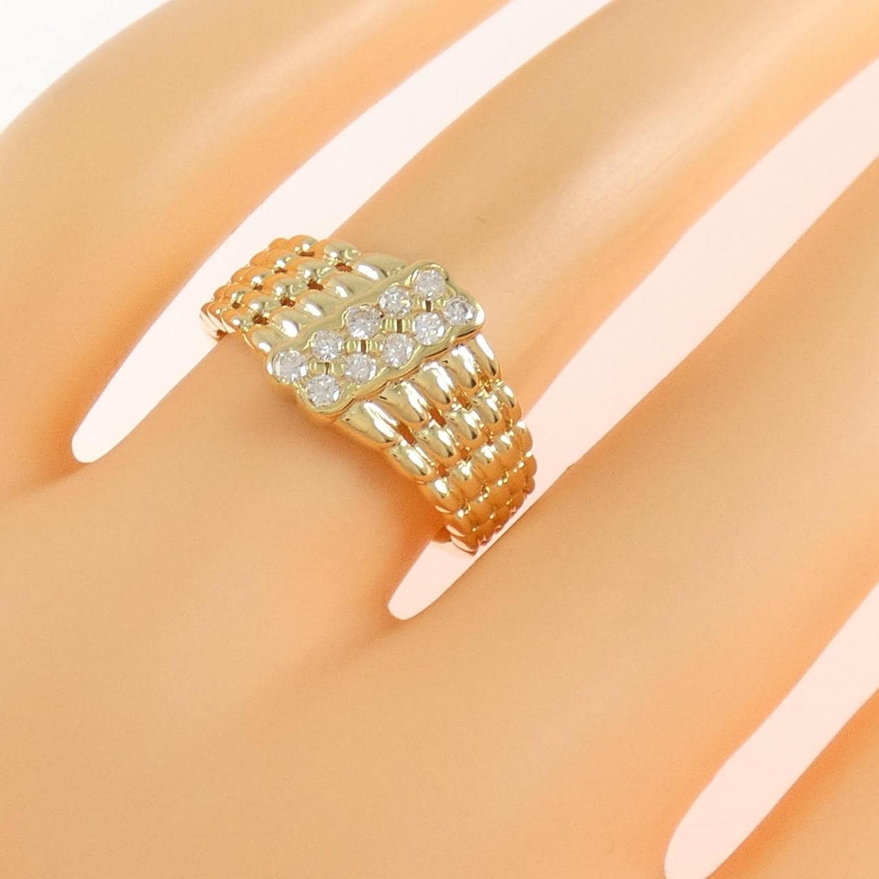 K18YG ダイヤモンド リング 0.20CT