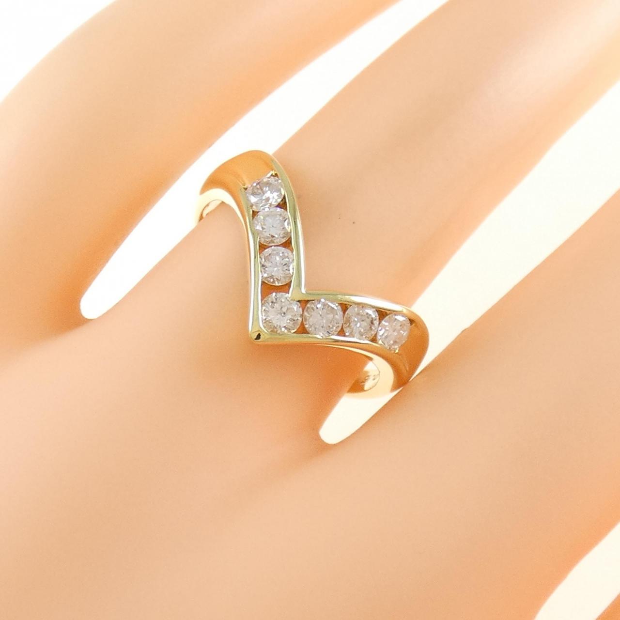 K18YG ダイヤモンド リング 0.50CT