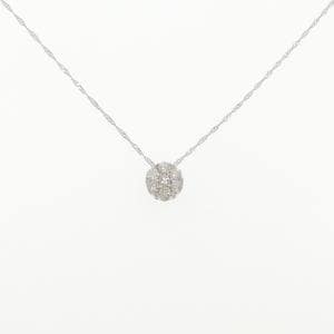K18WG ダイヤモンド ネックレス 0.50CT