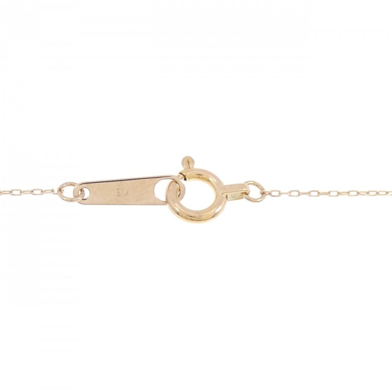 K18PG ダイヤモンド ネックレス 0.10CT