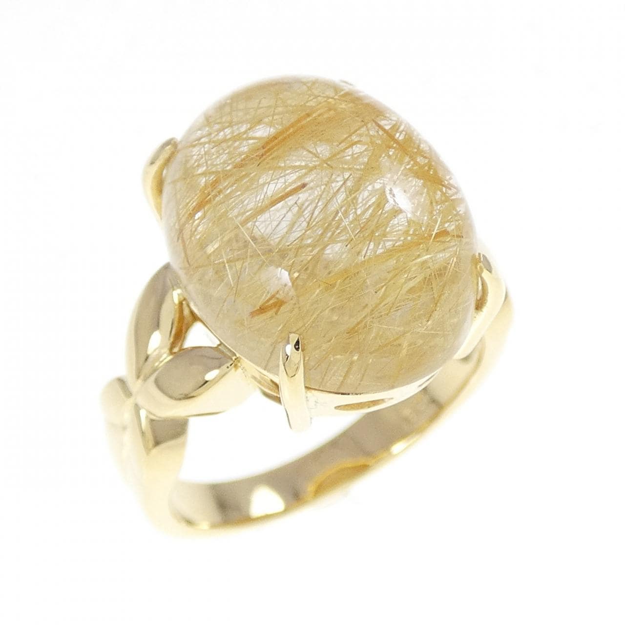 K18YG Quartz Ring