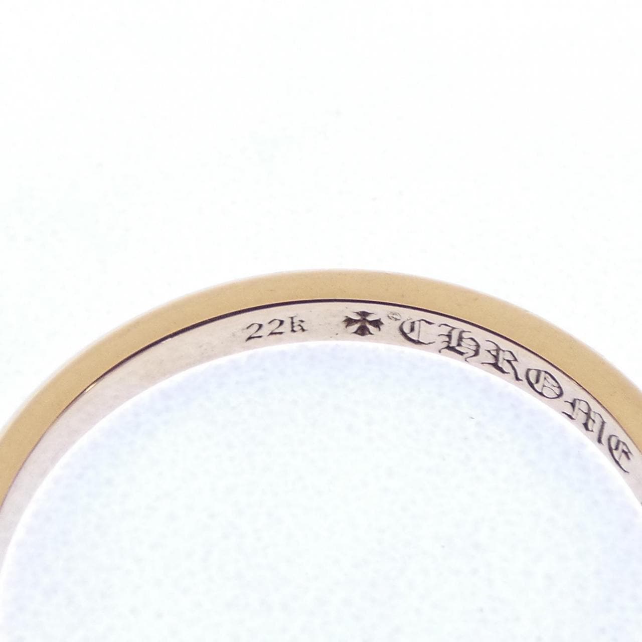 クロムハーツ CHROME HEARTS WDDNG BND RND BBLGM 207155015GLD RING