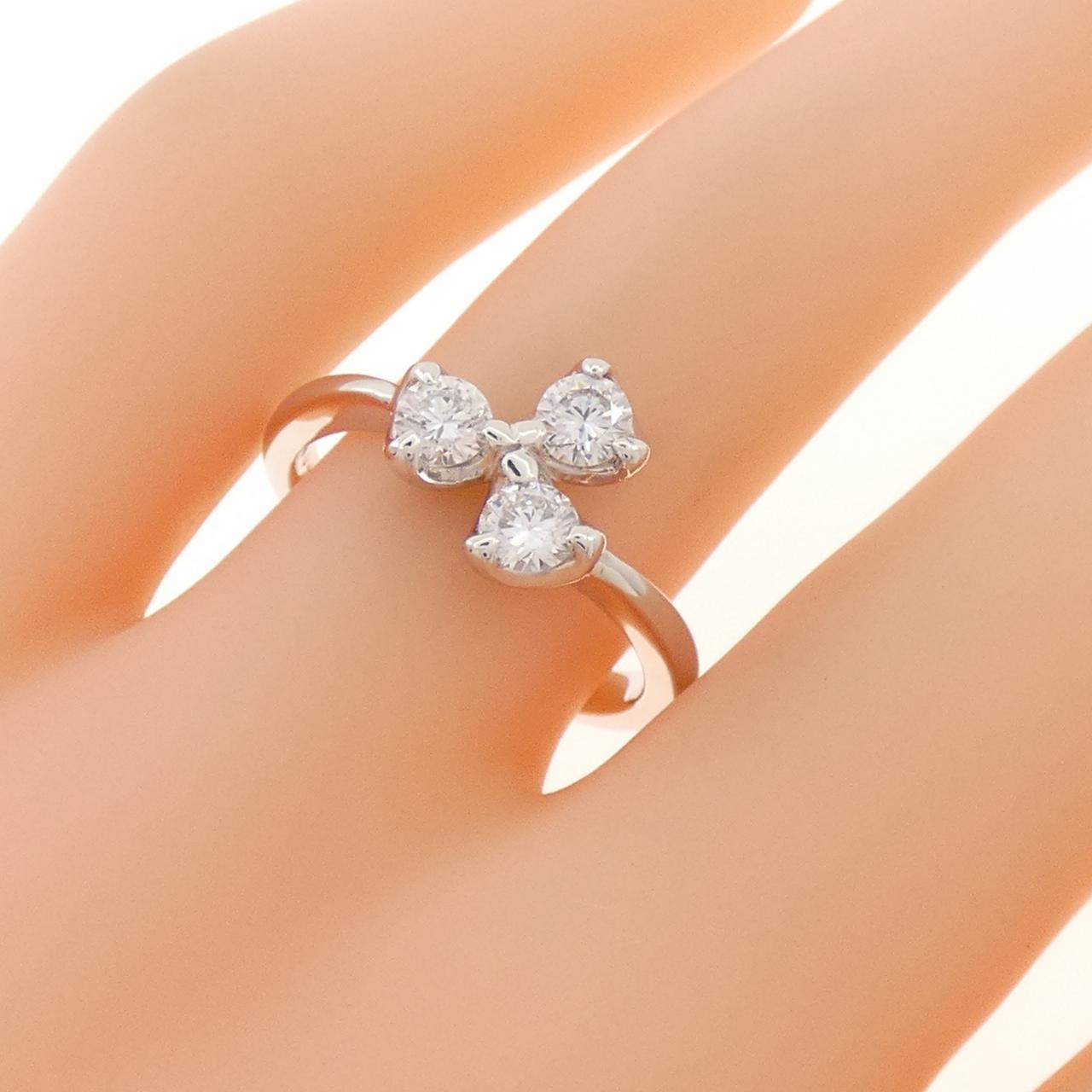 K18WG ダイヤモンド リング 0.48CT