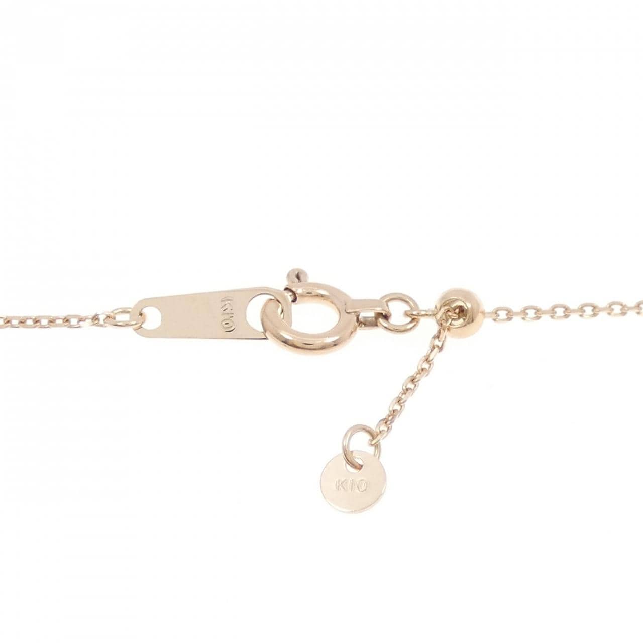 K10PG ハート トパーズ ネックレス