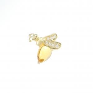 750YG ビー シトリン ブローチ 2.00CT